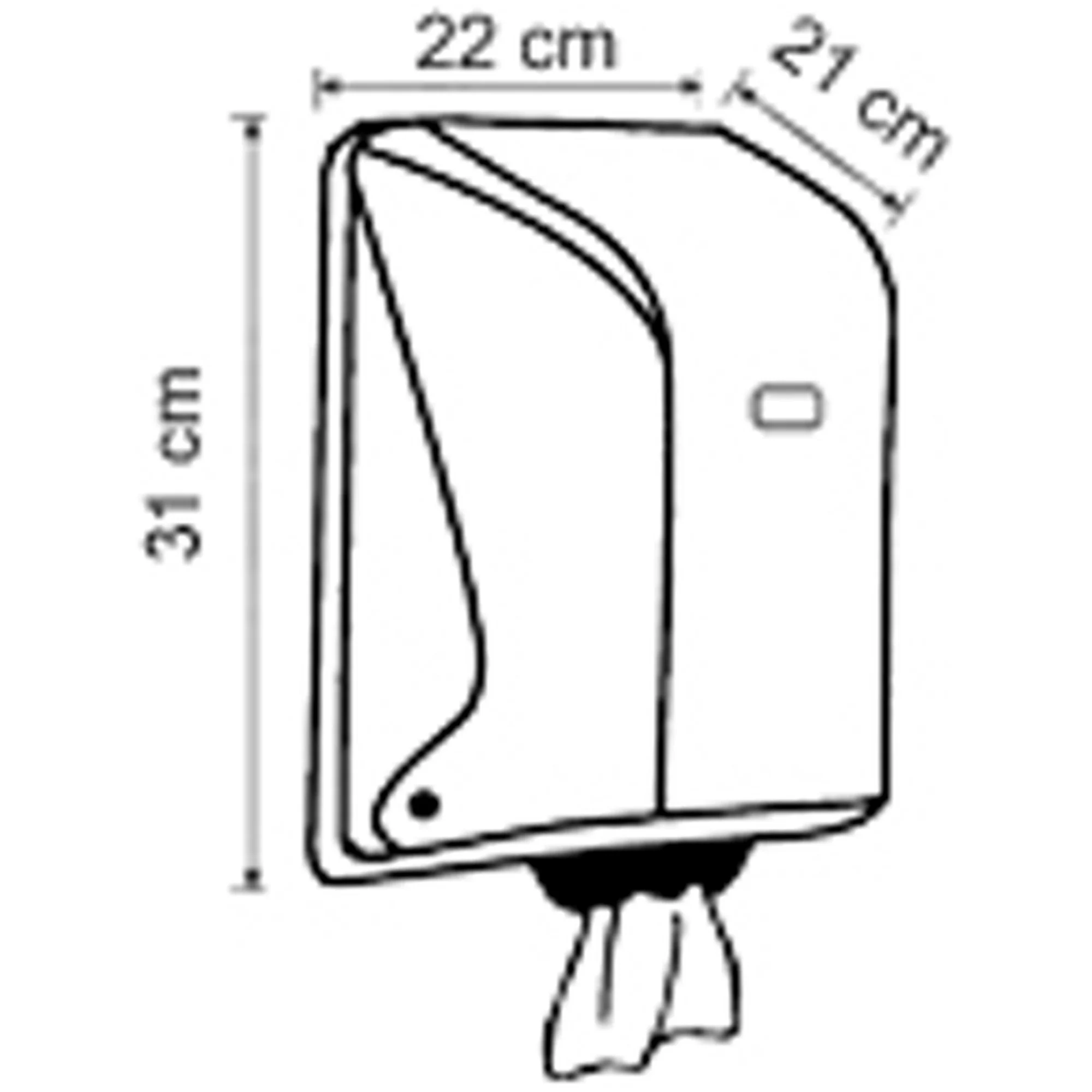 Faneco POP towel roll dispenser, white, ABS - Image 3
