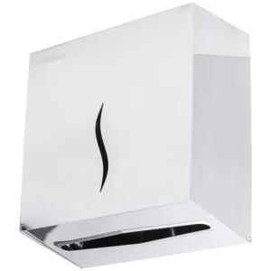 ZZ Faneco DUO towel dispenser, polished steel
