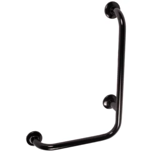 Faneco 6/4 paremakäeline puudega haake, 90°, Ø 32 mm, must, roostevaba teras