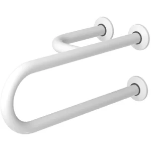 Rampe fixe pour le Faneco gauche à 3 supports en panne de détention 60 cm, ⌀ 32 mm, blanc, acier