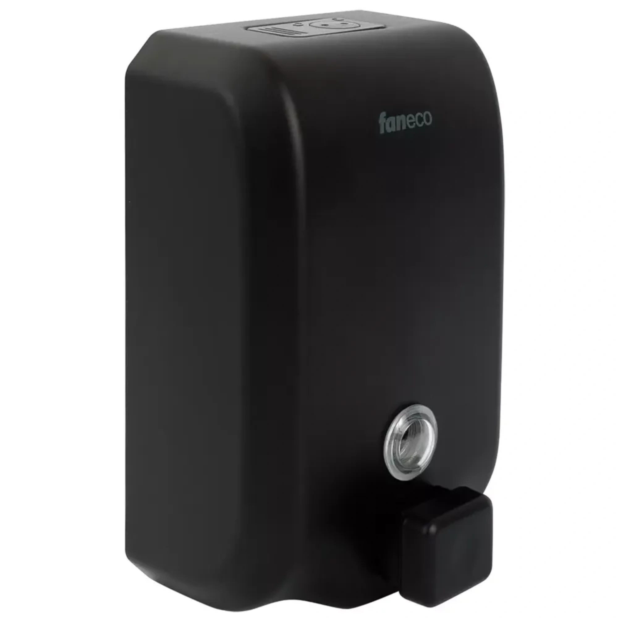 Faneco TOP BLACK liquid soap dispenser 1000 ml, black, steel