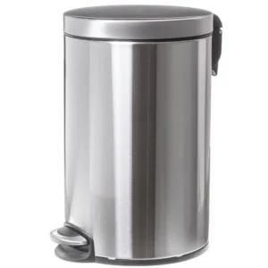 Kosz na śmieci pedałowy Faneco 12 l, stal matowa
