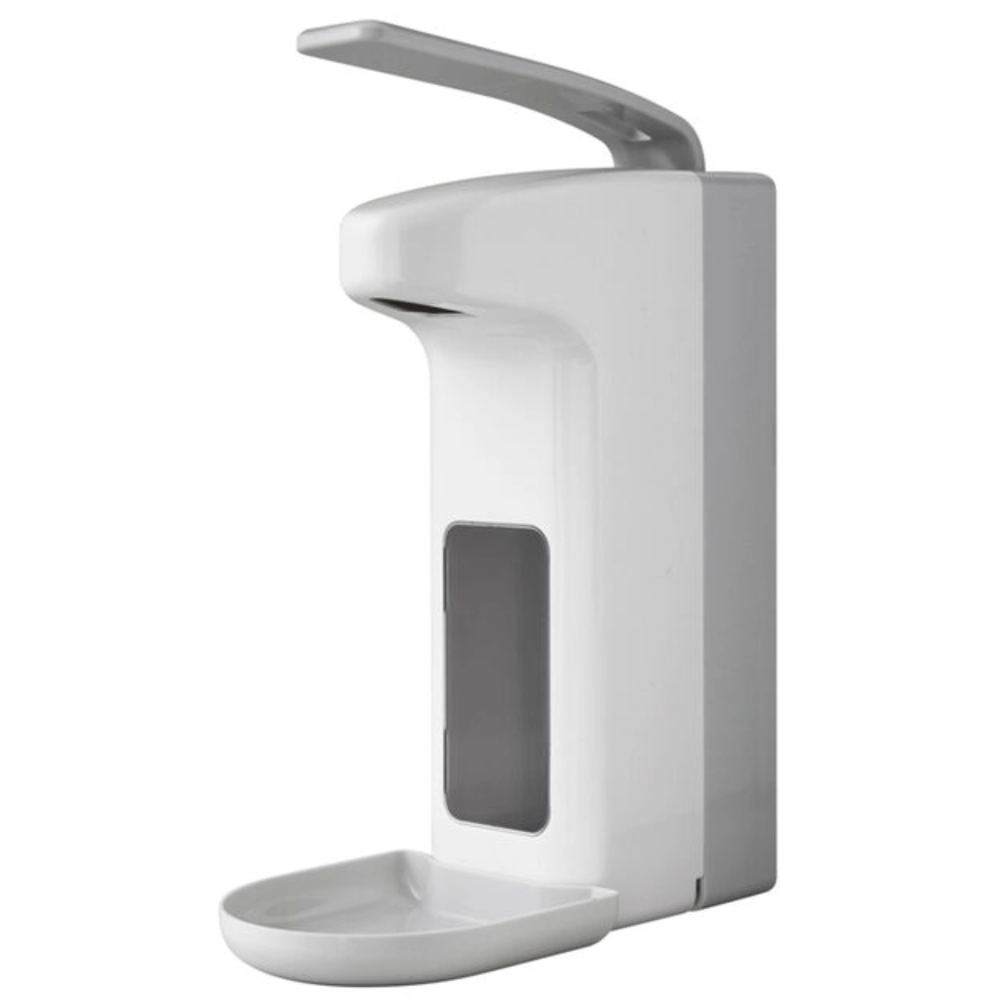 Elbow dispenser for liquid soap, disinfectant and liquid lotions Faneco 1000 ml, white, ABS