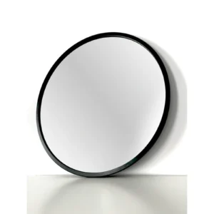 Faneco SCANDI ümmargune vannitoapeegel 60 cm, must