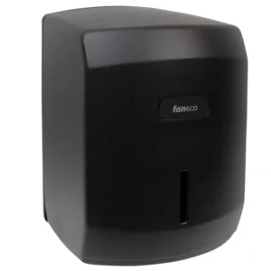Faneco CALMA BLACK Handtuchrollenspender, schwarz, ABS