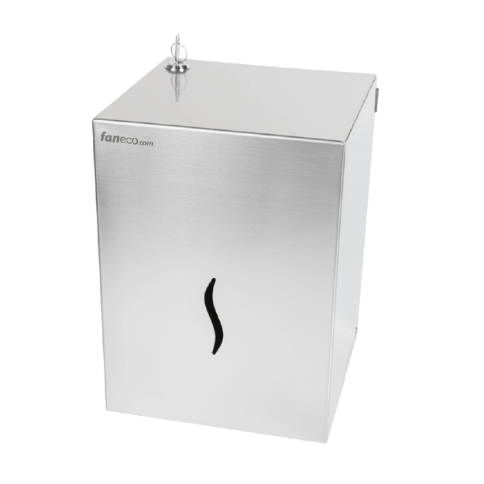 Faneco HIT roll towel dispenser, brushed steel