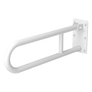 Fällbart stödhandtag för personer med funktionsnedsättning Faneco 60 cm, ⌀ 32 mm, vitt, stål